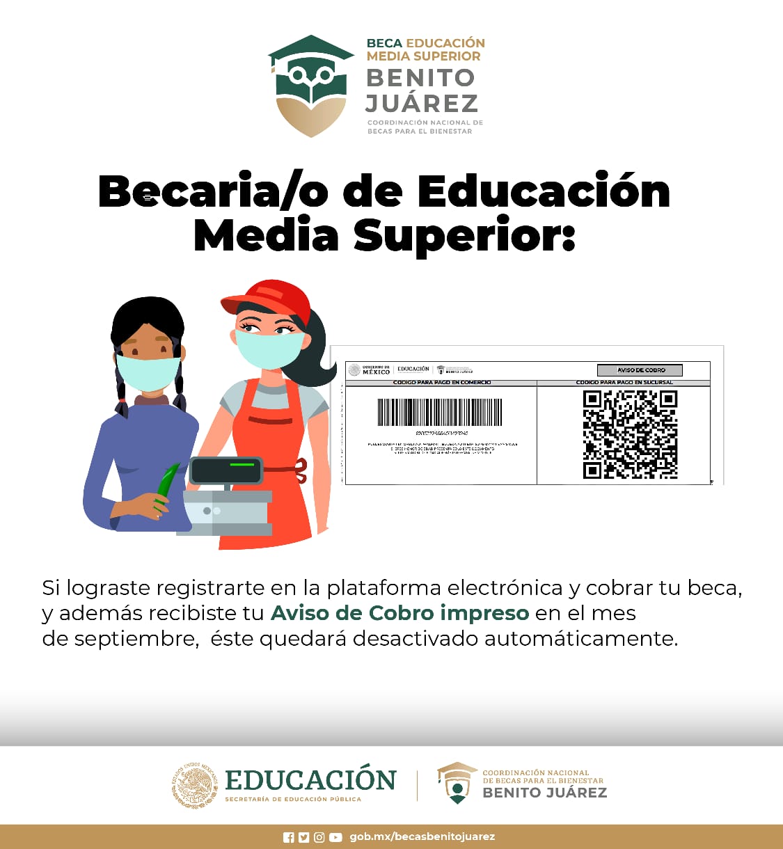 Aviso Programa Beca Universal Para Estudiantes De Educación Media ...